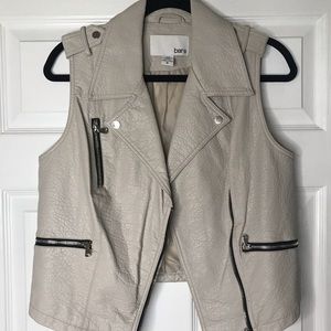 Like New Bar III faux leather vest